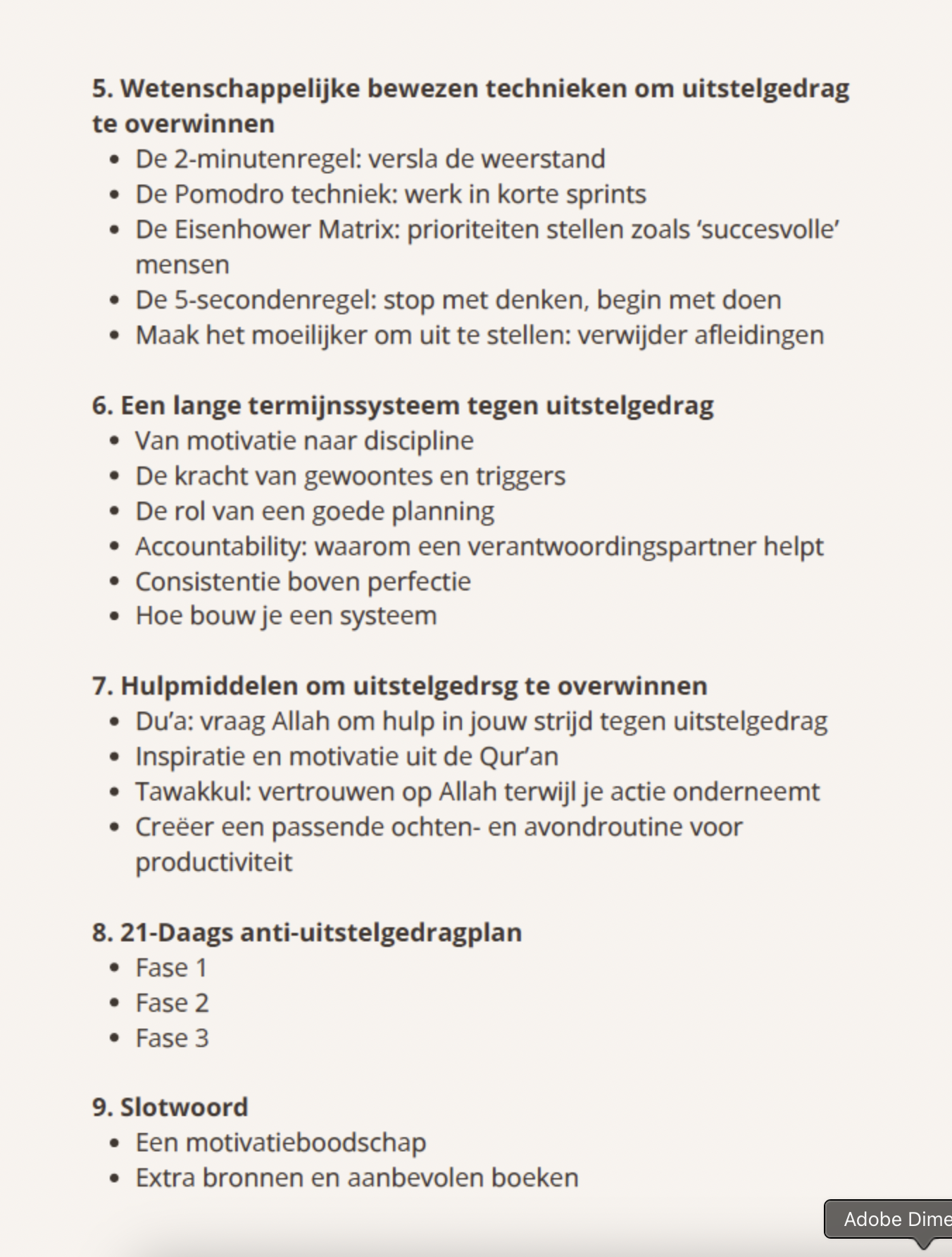 Uitstelgedrag - Afbeelding 3